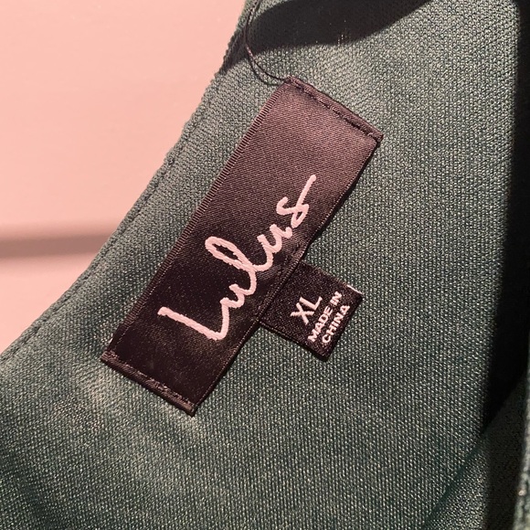 Lulus Allure Em in Forest Green Lace Flow Dress - Picture 7 of 7